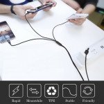 Wholesale 3-in-1 2.1A IOS Lighting / Type C / Micro V8V9 Strong Braided Aluminum USB Cable 4FT (Black)